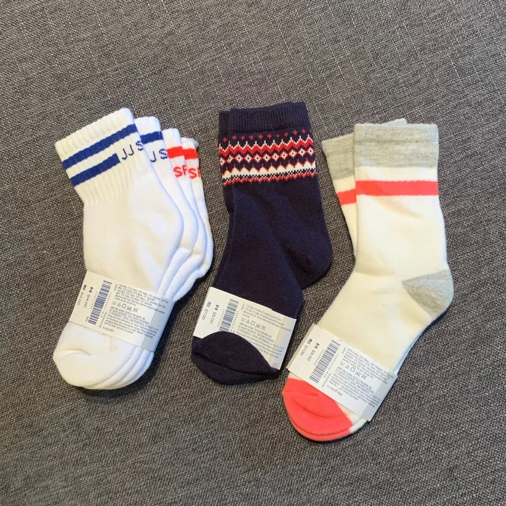 Janie and Jack Toddler Boys Bundle 4 Pair of Socks